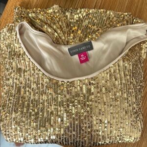 Vince Camuto Gold Sequin Women's Dress